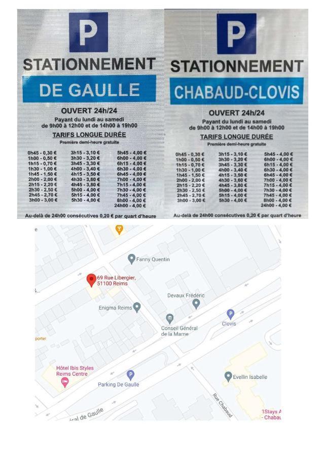 ריימס Les Rotins - Logements Climatises - Cathedrale A 2 Pas מראה חיצוני תמונה